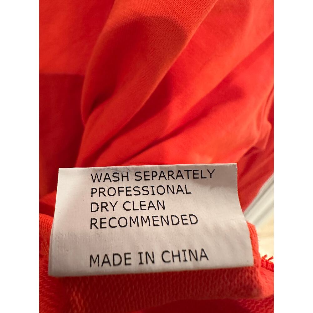 Buykud Plus Size Oversized Hoodie 4X Orange Long Sleeve Casual‎ Pullover Cropped - Picture 3 of 4